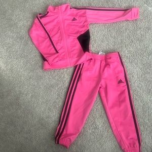Pink Adidas Track suit